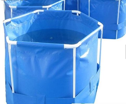 B2 B1 ป้องกันไฟ สระปลากลางแจ้งกลม 2500L ทนทานอัลคาลี สะดวกต่อสิ่งแวดล้อม