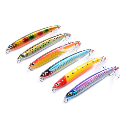 6 สี 10CM/14.4G 6# Hooks Perch,Catfish พลาสติก แข็งแกร่ง ตกปลา
