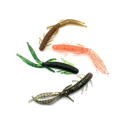 กุ้งยาง ซิลิโคน กุ้งล่ออ่อน การประมง 7.2CM/1.8g 10PCS/ถุง