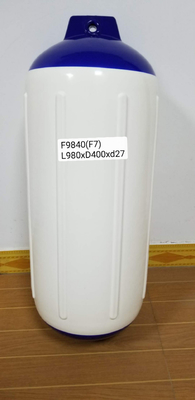 สีฟ้า สีขาว F6 PVC Marine Dock Bumpers 31mm กระจกตา Fender เรือ 270 mm X 1090 mm