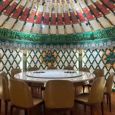 โรงแรม Dome Tent บาร์บีคิว บ้านนากลางแจ้ง กันฝน หนาและอบอุ่น มองโกเลีย Yurt