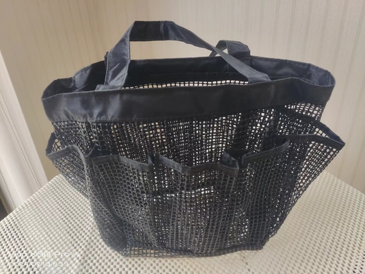 กระเป๋า PVC Mesh สําหรับเก็บเครื่องสําอางหนังสือ ลูกร่มแว่นตา กระเป๋าชายหาดขนาดใหญ่