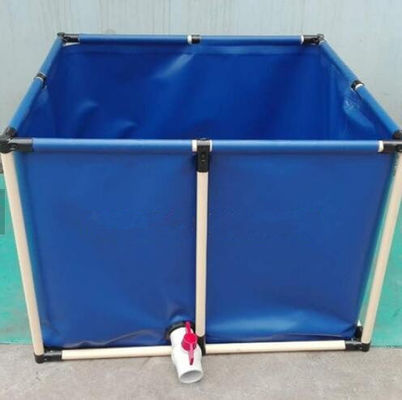 หม้อปลาผิวเคลือบ PVC ที่กําหนดเอง หม้อปลากันความหนาว 3200L หม้อปลาพับ