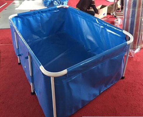 10000L 1.2mm สระปลากลางแจ้ง ความยืดหยุ่นสูง ด้วยกรอบโลหะ สะดวกต่อสิ่งแวดล้อม 10000L 1.2mm สระปลากลางแจ้ง ความยืดหยุ่นสูง Wi