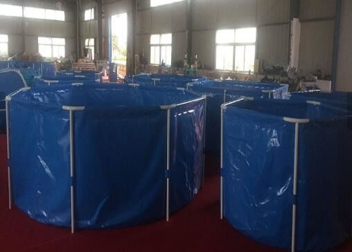 B2 B1 ป้องกันไฟ สระปลากลางแจ้งกลม 2500L ทนทานอัลคาลี สะดวกต่อสิ่งแวดล้อม