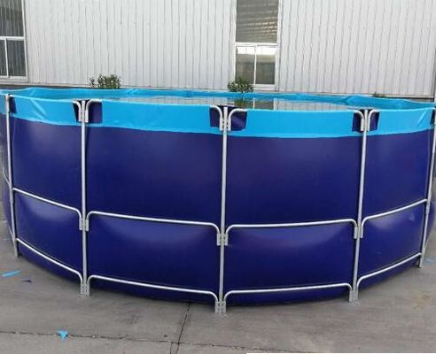 สระปลา PVC กันน้ําและกันไฟ พร้อมสระปลา PVC Laminated Pool Liner ถังปลาพับ