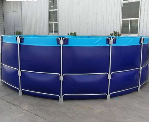 สระปลา PVC กันน้ําและกันไฟ พร้อมสระปลา PVC Laminated Pool Liner ถังปลาพับ