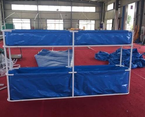 พกพา PVC พับปลาสระระดับสอง 5000L - 20oF ~ 158oF ความทนทานอุณหภูมิ