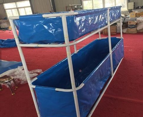 พกพา PVC พับปลาสระระดับสอง 5000L - 20oF ~ 158oF ความทนทานอุณหภูมิ
