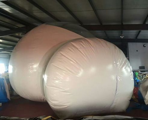 ขาว PVC ชัดเจน เปลือกเต็นท์ กันไฟ ป้องกันน้ํา ปลอดภัยสําหรับโรงแรม เปลือกเต็นท์แคมป์
