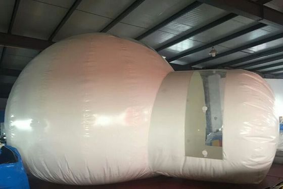 ขาว PVC ชัดเจน เปลือกเต็นท์ กันไฟ ป้องกันน้ํา ปลอดภัยสําหรับโรงแรม เปลือกเต็นท์แคมป์