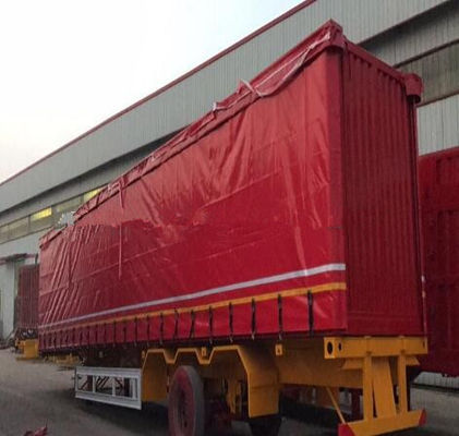 การป้องกัน UV Mesh Truck Tarps นุ่มนวลสําหรับรถบรรทุกภาระหนัก 300-900gsm น้ําหนัก UV Protection Mesh Truck Tarps นุ่มนวล F