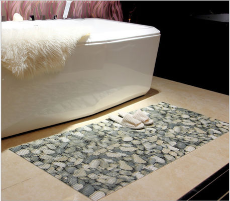 3' X 5' PVC ไม่ลื่น Mat ห้องน้ํา, พลาสติกมิตรกับสิ่งแวดล้อม Mat กับการพิมพ์รูปแบบ