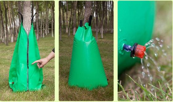 15 แกลลอน กระเป๋าสะพายน้ําระยะช้า สําหรับต้นไม้ ดับชลประทาน วัสดุ PVC กระเป๋าสะพายน้ําต้นไม้