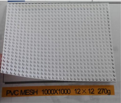 ผ้าปูเลสเตอร์ Mesh PVC ปรับปรุงอากาศ ป้องกัน UV หมักสําหรับลม