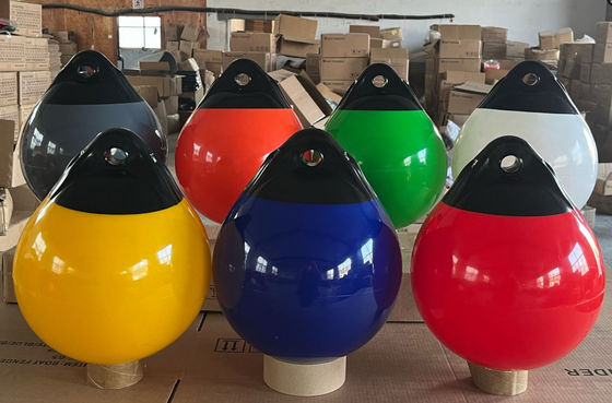 A55 D 21.6" * H 23.6" ((อินช์) เครื่องลมกันแสง UV เรือ Fender Fairway Float Dock Buoy