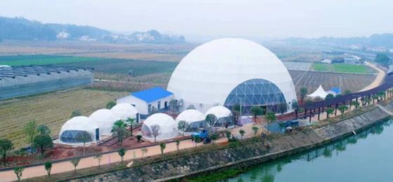 20M PVC กลองโครงสร้างที่แข็งแกร่ง เต็นท์งานเลี้ยงเหล็ก เต็นท์แต่งงานโปร่งใส