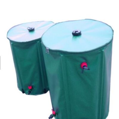 น้ําฝนถังน้ํา PVC 100L ที่ยืดหยุ่นสําหรับเก็บน้ําฝนในสวน
