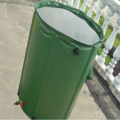 น้ําฝนถังน้ํา PVC 100L ที่ยืดหยุ่นสําหรับเก็บน้ําฝนในสวน