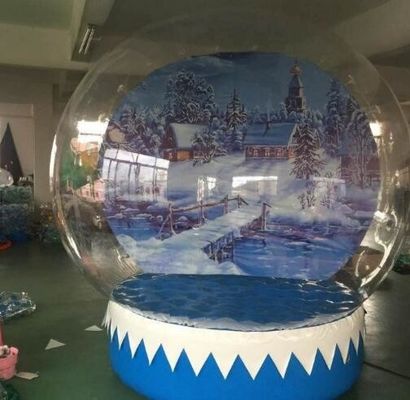 หิมะลูกโป่ง / กระบอกคริสตัล เท็นท์ Bubble Inflatable สําหรับกิจกรรมคริสต์มาส เท็นท์ปาร์ตี้ inflatable