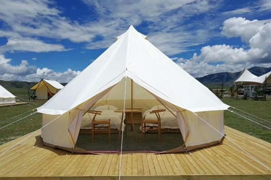 Glamping Luxury Yurt Bell กันไฟ ผ้าใบทับทิม แซฟารี่เท็นท์ ผ้าผ้าปูกันน้ํา