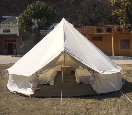 Glamping Luxury Yurt Bell กันไฟ ผ้าใบทับทิม แซฟารี่เท็นท์ ผ้าผ้าปูกันน้ํา