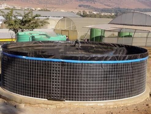ถังเลี้ยงปลา PVC 20000L พร้อมฝา ถังเครือสายผ้าใบยืดหยุ่นสําหรับการเกษตร