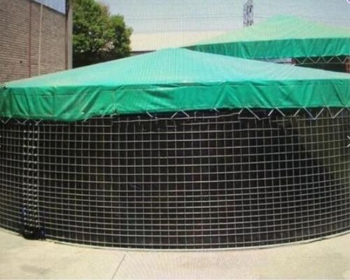 ถังเลี้ยงปลา PVC 20000L พร้อมฝา ถังเครือสายผ้าใบยืดหยุ่นสําหรับการเกษตร