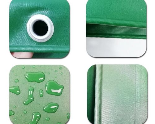 650 กรัม กันน้ํา UV ปรับปรุงความมั่นคง PVC กล่องรถยนต์ B1 retardant ไฟ ในสีเขียว