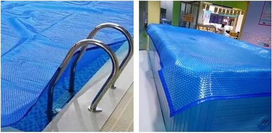 ฝุ่นกัน PE Bubble โฟมแสงอาทิตย์ ผ้าห่มสระว่ายน้ํา 4M * 9.50M แอนติ - UV 18 เดือน