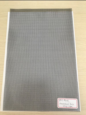 500D X 500D 9x13 เสริม PVC ผิวเคลือบโพลีเอสเตอร์ Mesh สีดํา Mesh สําหรับรั้วภายนอก