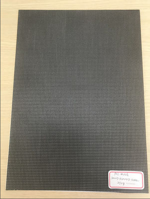 500D X 500D 9x13 เสริม PVC ผิวเคลือบโพลีเอสเตอร์ Mesh สีดํา Mesh สําหรับรั้วภายนอก