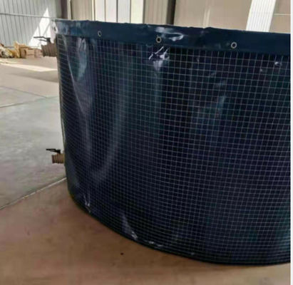 ไม่เป็นพิษ สแตนเลส Mesh PVC ถังน้ําพับ ถังปลาพกพาสําหรับฟาร์ม