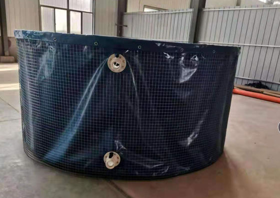 ไม่เป็นพิษ สแตนเลส Mesh PVC ถังน้ําพับ ถังปลาพกพาสําหรับฟาร์ม