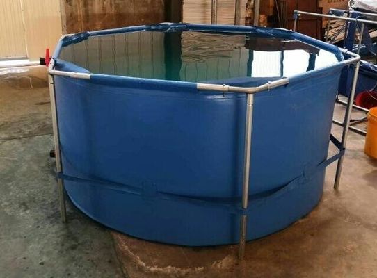 5000 ลิตร ถังปลาผ้าใบกลมพับ ป้องกันสิ่งแวดล้อม สระปลา PVC