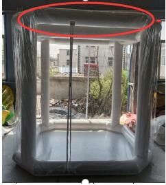 การฆ่าเชื้อโรคทางการแพทย์ฉุกเฉิน 2.5M*2.5M*2.5M เต็นท์บับบอลลอย