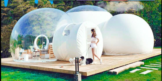 ดีไซน์มืออาชีพ เต็นท์ Bubble แบบอัดอัด พร้อมห้องน้ํา ห้องนั่งเล่นและห้องนอน สําหรับการผจญภัยกลางแจ้ง