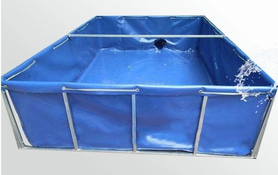 ความหนา 1.0mm 100000L PVC พับกระเบื้องปลา ถังปลา สระปลา ถังพลาสติก Diy สระปลา