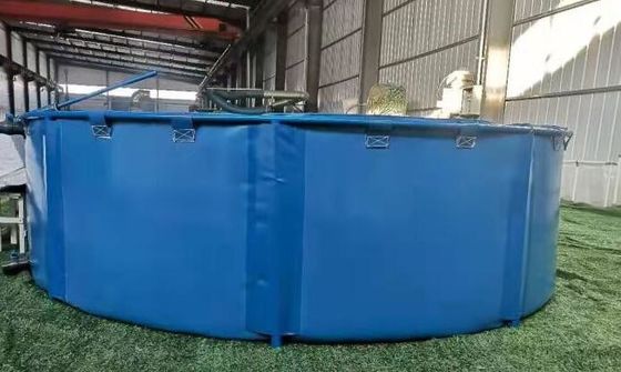 5000 ลิตร โฟกเซบัลเมทัลเฟรม PVC ผ้าใบ ถังปลา ถังปลาพับ