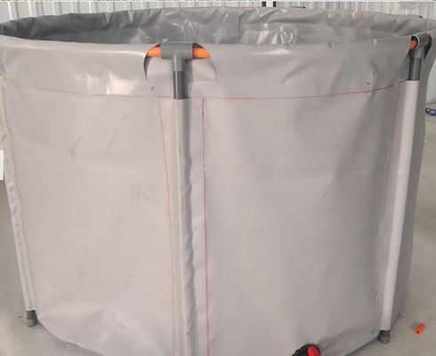 ยอมต่อ UV 10000L กลมพับ PVC ผ้าใบ ถังปลา ถังปลา ถังพลาสติก