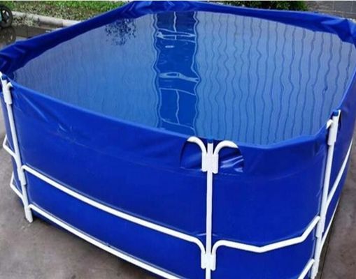 ยอมต่อ UV 10000L กลมพับ PVC ผ้าใบ ถังปลา ถังปลา ถังพลาสติก