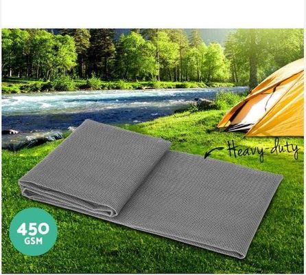 แอนติสลิป 400gsm / 600gsm คาราวานพื้น Mat 2.5 * 4.0m สําหรับวันหยุด Anti Slip PVC Mat Mesh ถุง