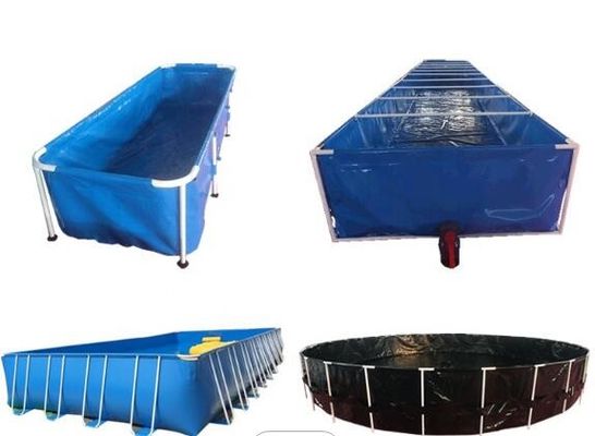 40000L พับ PVC ผ้าใบกลม ถังปลา ถังปลา ถังพลาสติก ถังปลากลางแจ้ง