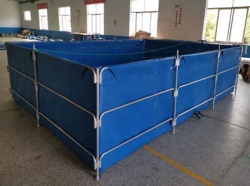 ภายนอกและภายใน 30000L PVC ผ้าใบถอดถังปลา