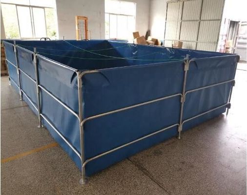 ภายนอกและภายใน 30000L PVC ผ้าใบถอดถังปลา