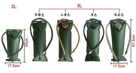 3L ทหารสีเขียว EVA / TPU ถังเก็บน้ํากลยุทธ์