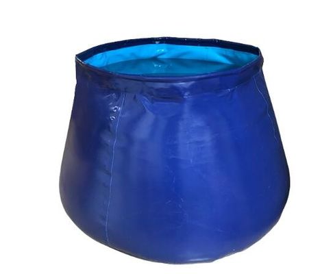 รูปทรงกระเทียม 4500L PVC ผ้าใบ ถังน้ําพับ ถังน้ําพกพา ถังเก็บน้ํา