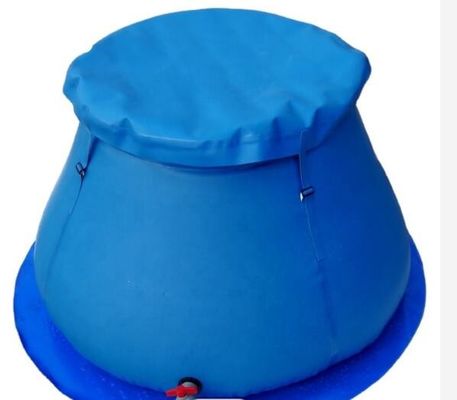 1000L ถังกระเทียมกระเบื้อง PVC ที่พับได้ 0.9 มม สําหรับการชลประทาน ใช้ในการเก็บถังเก็บน้ํา