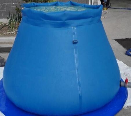 1000L ถังกระเทียมกระเบื้อง PVC ที่พับได้ 0.9 มม สําหรับการชลประทาน ใช้ในการเก็บถังเก็บน้ํา