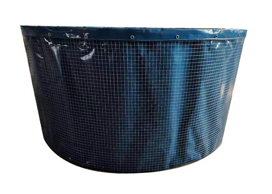 ไม่เป็นพิษ สแตนเลส Mesh PVC ถังน้ําพับ ถังปลาพกพาสําหรับฟาร์ม